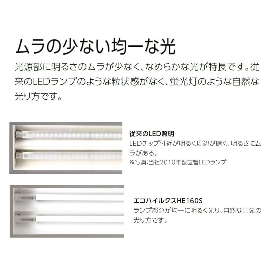 Amazon | アイリスオーヤマ 直管LEDランプ ECOHiLUX HE160S